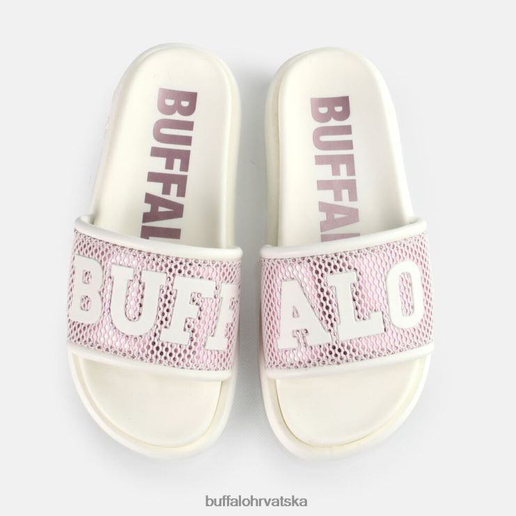 bijelo/ljubičasto Buffalo rey slide vegan |slajdova TDD6T815